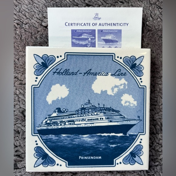 NEW w/ COA’s Holland America Line Coasters - Picture 2 of 11